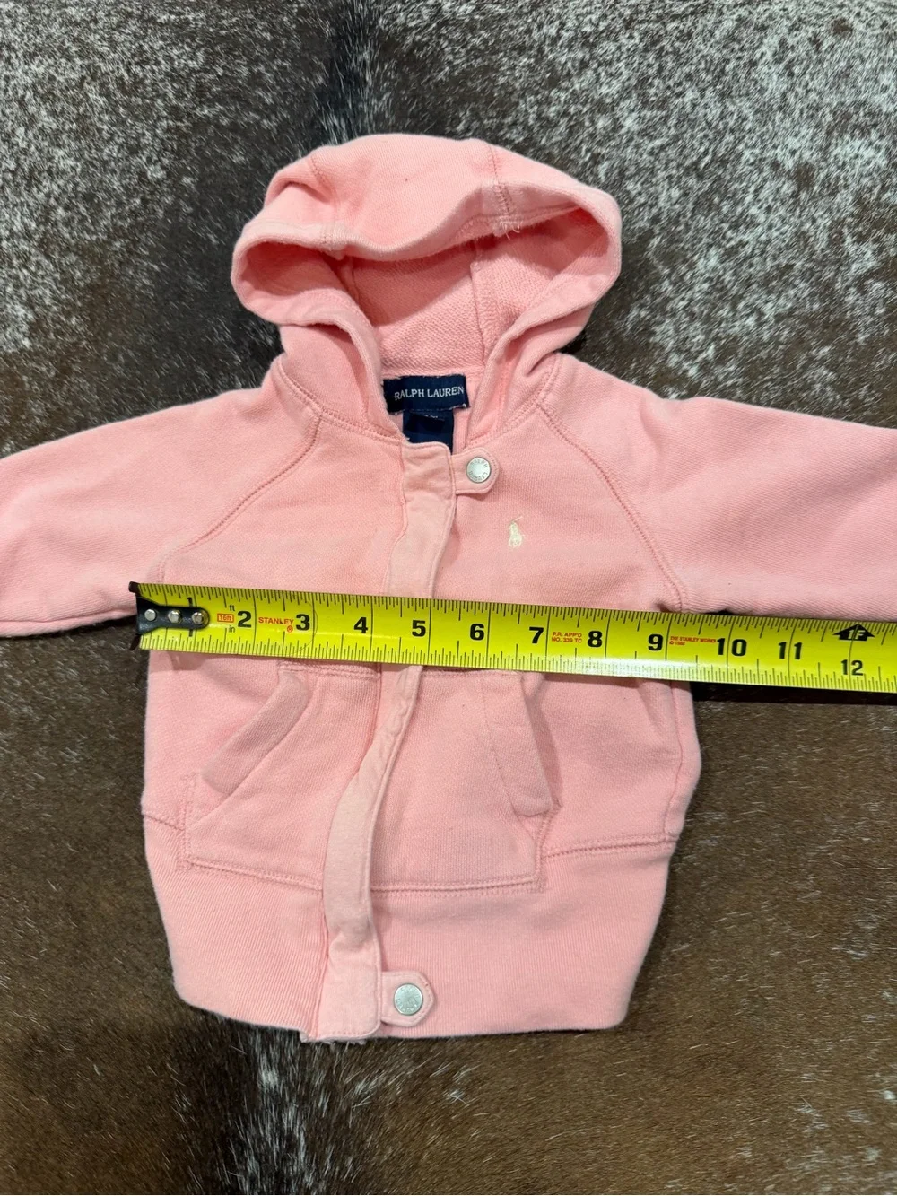 Vintage Ralph Lauren baby pink two-piece sweatsuit 12 months